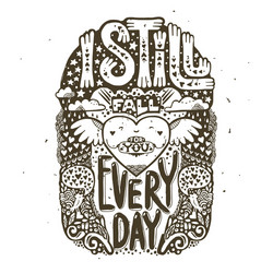 happy valentines day lettering Vector Image