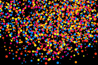 Confetti black rectangle vector