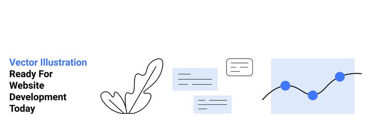 minimalistic design with chart messaging boxes vector image