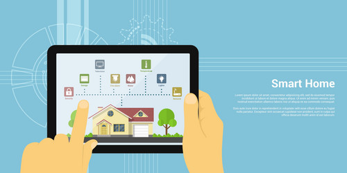 smart home 2 vector