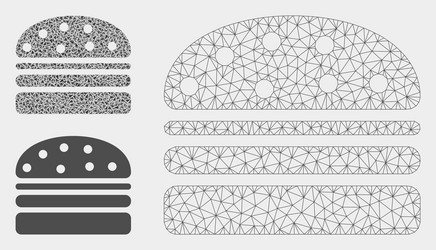 Hamburger mesh network model and triangle vector