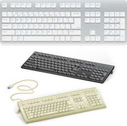 Black and White Computer Keyboard vector
