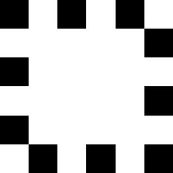 checkered chequered square frame with blank vector