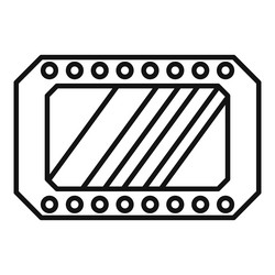 spaceship window showing diagonal lines from vector image