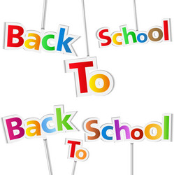 Back to school composition Royalty Free Vector Image