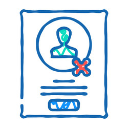 guerrilla testing ux ui design icon doodle vector image