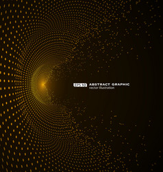 composed of particles swirling abstract graphics vector image