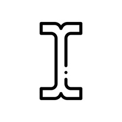 cursor icon thin linear style design isolated vector image