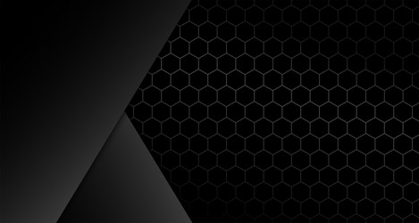 Dark and bold hexagonal texture wallpaper vector