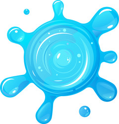 blue water blob vector