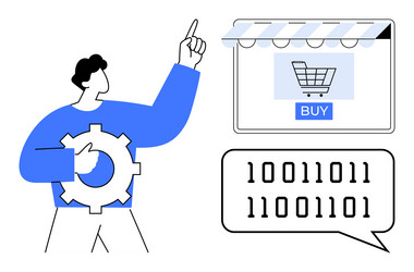 digital optimization for e-commerce integrating vector image