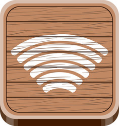 3d app button with a wifi icon vector