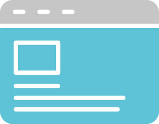 browser glyph two colour icon vector image