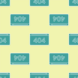 green page with a 404 error icon isolated vector image