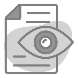 visible icon user interface as a simple sign vector image