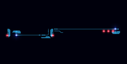 futuristic horizontal web design element vector image