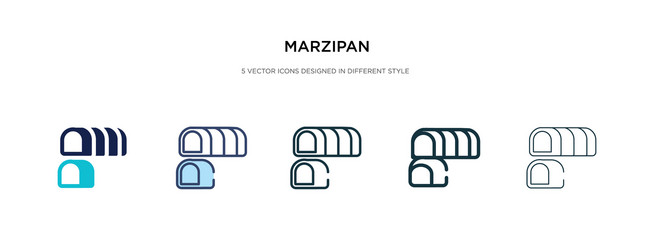 marzipan icon in different style two colored vector image
