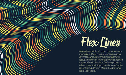 warped lines background flexible vector image