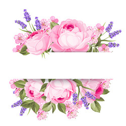 Floral Spring Garland Vector Image