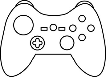 video game console joystick control buttons vector