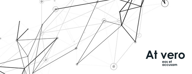 Abstract connecting dots and lines polygonal vector