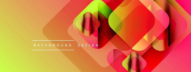 abstract vibrant squares overlap creating dynamic vector image