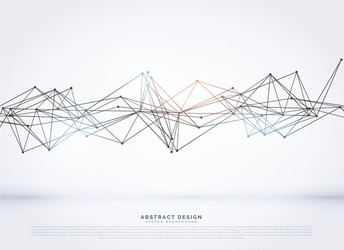 abstract wireframe mesh on white background vector image