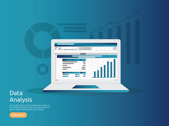 Big Data Analytics Dashboard vector image