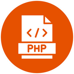 php icon design vector image