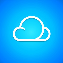 Cloud Icon - Data Synchronization vector image