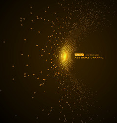 composed of particles swirling abstract graphics vector image