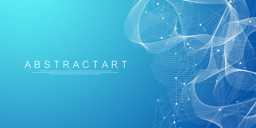 global network connection concept big data vector image
