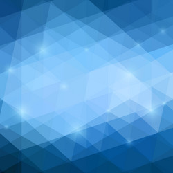 Abstract blue square shape overlay background Vector Image