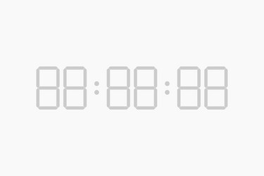 digital timer template display time vector
