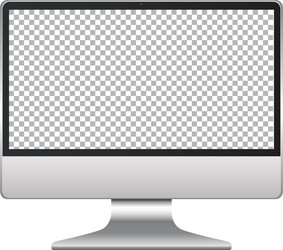 Isolated Computer Monitor vector image