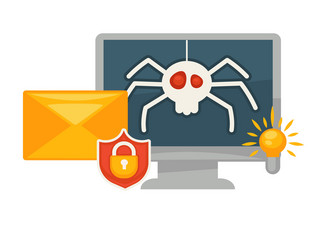 modern secure antivirus program for computers vector image