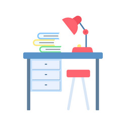 study table icon image vector image