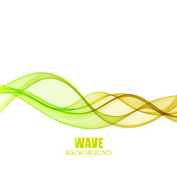 Abstract background color wave design element vector