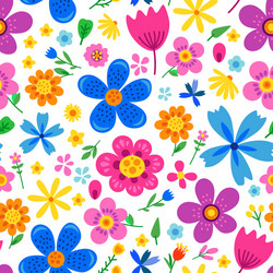 Floral Seamless Pattern Vector Image