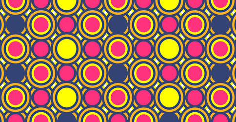 Mosaic pattern of circles in a bright color vector