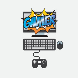 Video gamers vector