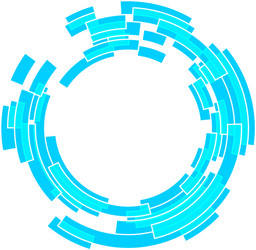 Abstract Circular Tech Pattern vector image