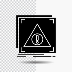 error application denied server alert glyph icon vector image