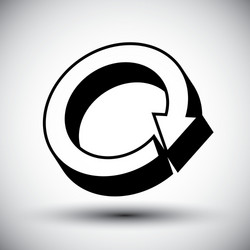 reload refresh arrows loop simple single color vector image