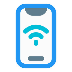 upgraded user interface in modern smartphone vector image