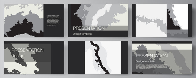 layout presentation slides design vector image