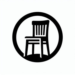 Minimalist Chair Icon Vector Image