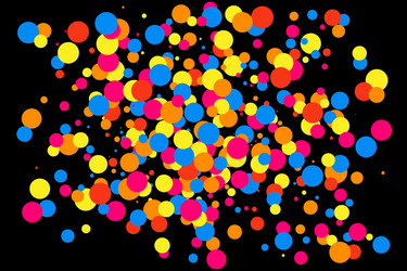 Confetti black rectangle vector