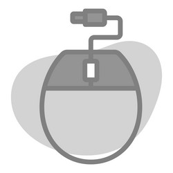 Mouse icon user interface as a simple sign vector