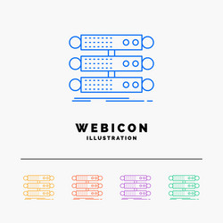 Server Data Rack Network Infrastructure vector image